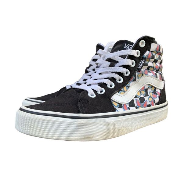 Vans Filmore HI Butterfly Checkerboard SK8-Hi Sneakers Women’s size 6.5 - Picture 5 of 13